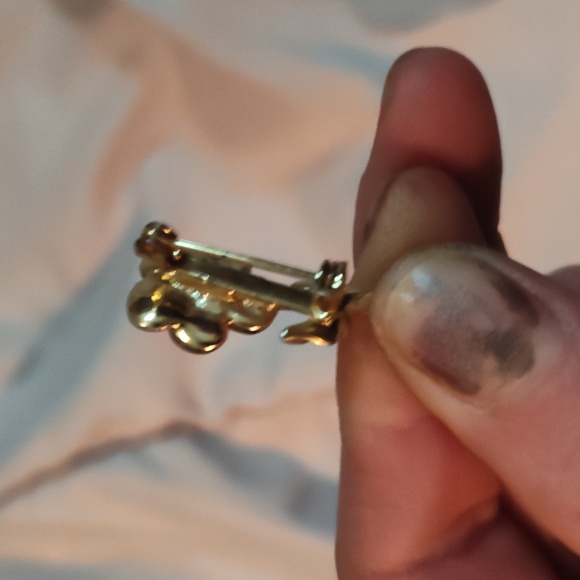 Vintage Brooch Pin Flower Mid Century - Picture 2 of 3